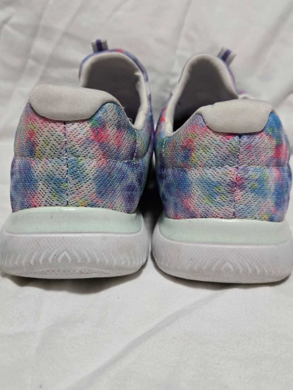Skechers Summits Multi Watercolor Tie Dye Slip On Bungee Sneakers 8.5 - Picture 4 of 6